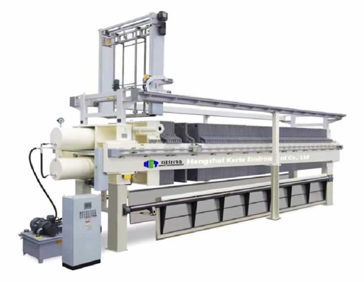 Filtre-presse à membrane à nettoyage automatique haute pression
