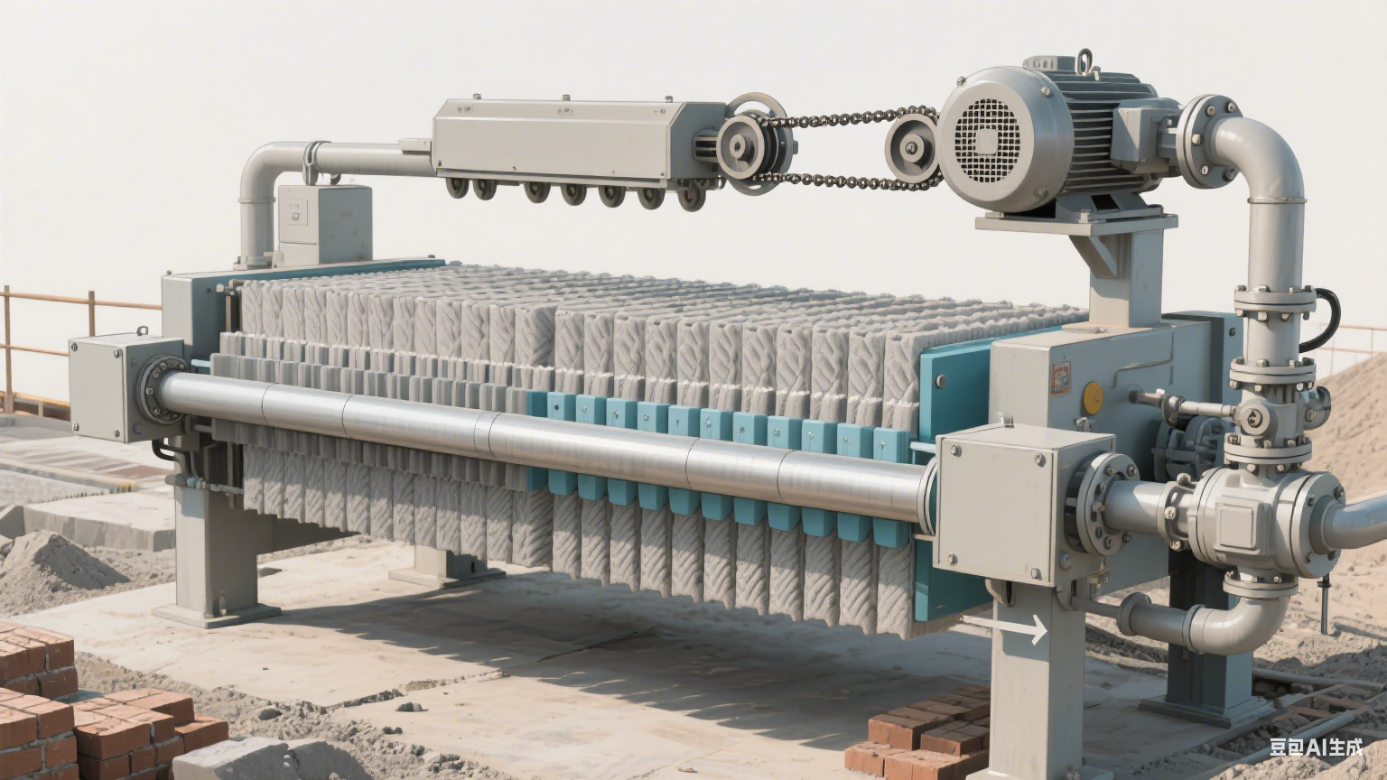 Application du filtre-presse dans le domaine de la construction