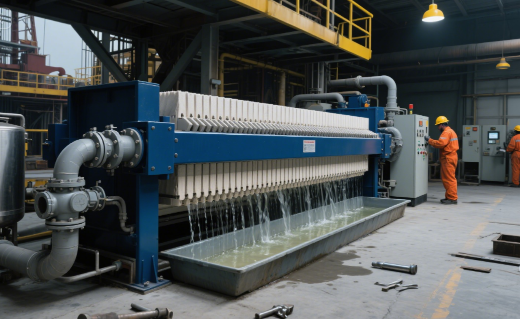 Application du filtre-presse dans l'industrie pétrolière et gazière