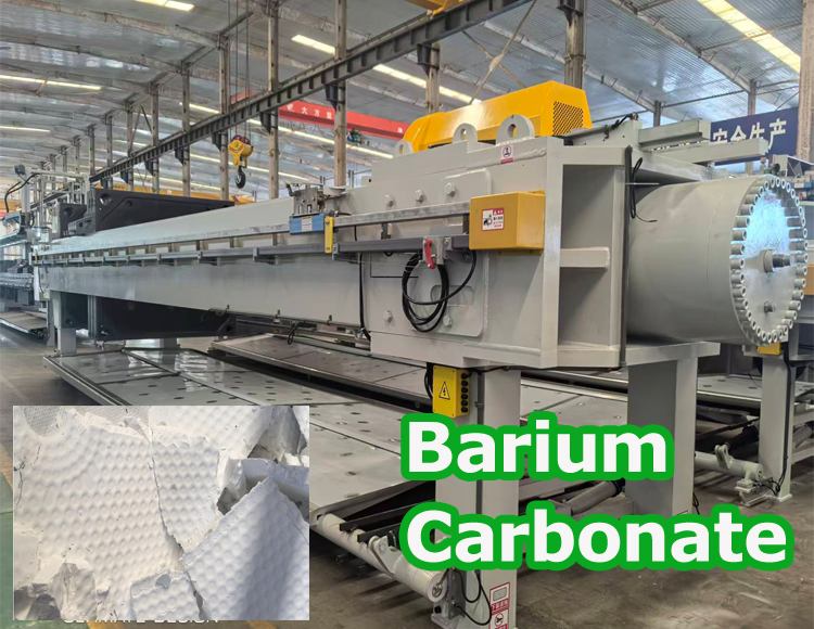 Filtre presse pour une production efficace de carbonate de baryum